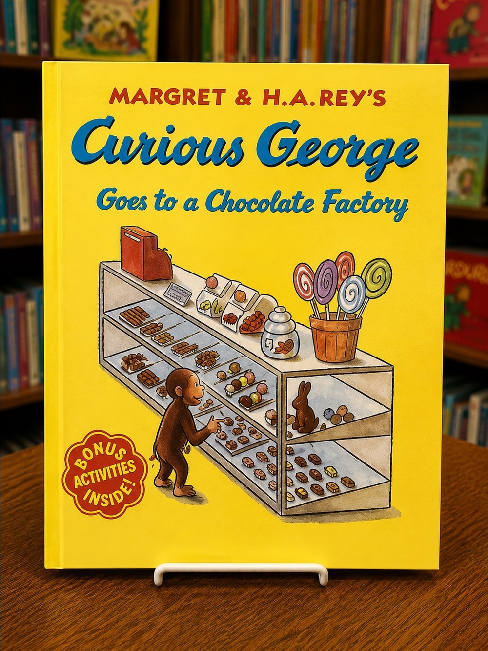 📚4/$25 Curious George Book - Goes to a Chocolate Factory